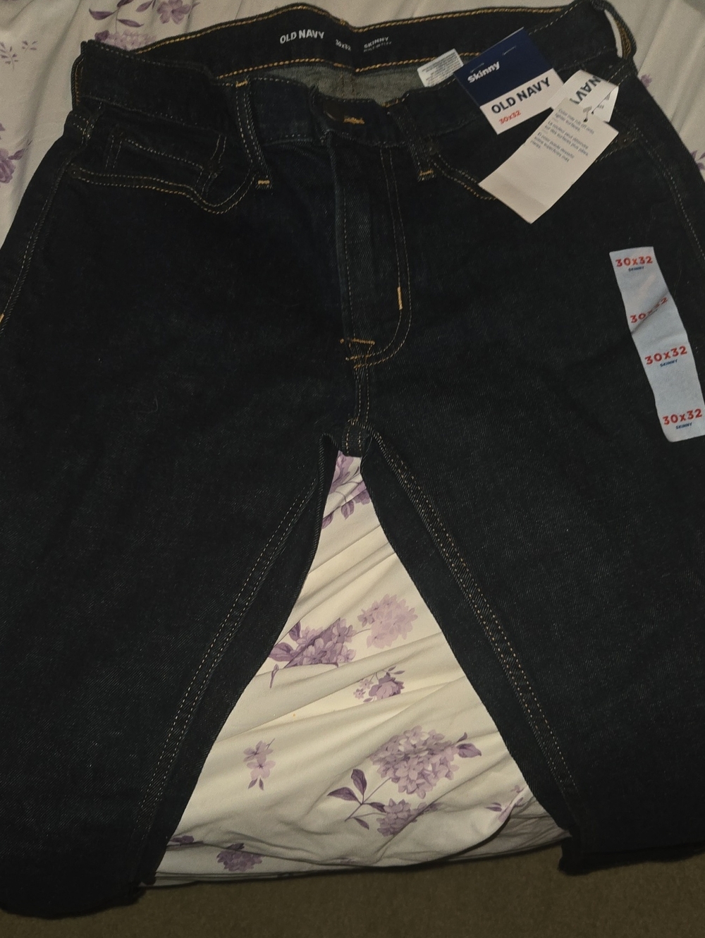 Old Navy Men's Dark Indigo Skinny Jeans